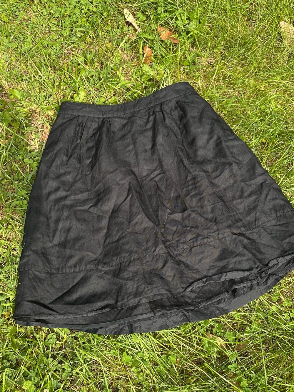 Y2K Whimsigoth Grunge Banana Republic Black A-Line Skirt with Tulle